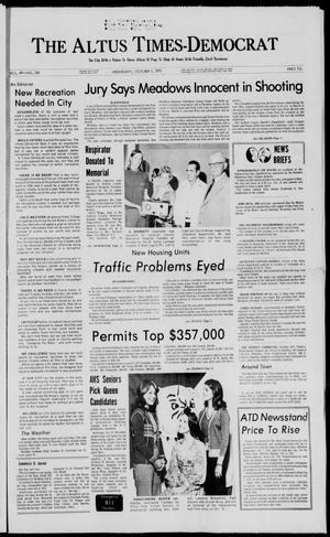Primary view of object titled 'The Altus Times-Democrat (Altus, Okla.), Vol. 49, No. 236, Ed. 1 Wednesday, October 1, 1975'.