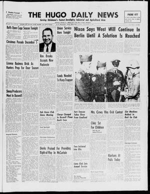 The Hugo Daily News (Hugo, Okla.), Vol. 43, No. 154, Ed. 1 Tuesday, November 25, 1958