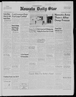 Primary view of object titled 'Nowata Daily Star (Nowata, Okla.), Vol. 48, No. 239, Ed. 1 Wednesday, January 22, 1958'.