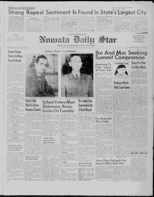 Primary view of object titled 'Nowata Daily Star (Nowata, Okla.), Vol. 49, No. 293, Ed. 1 Saturday, March 21, 1959'.
