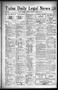 Thumbnail image of item number 1 in: 'Tulsa Daily Legal News (Tulsa, Okla.), Vol. 22, No. 123, Ed. 1 Monday, November 27, 1922'.