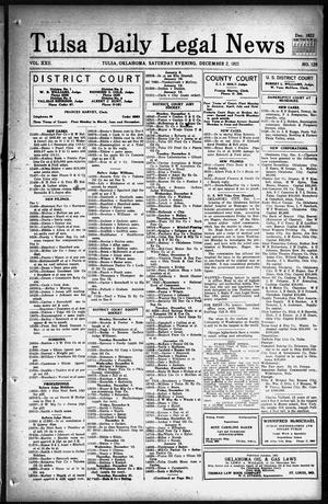 Tulsa Daily Legal News (Tulsa, Okla.), Vol. 22, No. 128, Ed. 1 Saturday, December 2, 1922