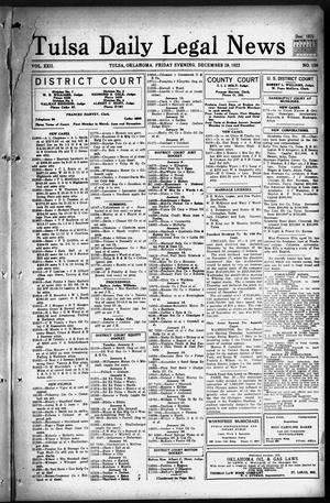 Tulsa Daily Legal News (Tulsa, Okla.), Vol. 22, No. 150, Ed. 1 Friday, December 29, 1922