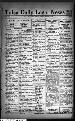 Tulsa Daily Legal News (Tulsa, Okla.), Vol. 23, No. 60, Ed. 1 Monday, March 12, 1923