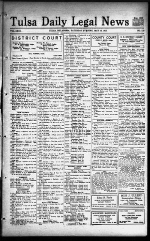 Tulsa Daily Legal News (Tulsa, Okla.), Vol. 23, No. 119, Ed. 1 Saturday, May 19, 1923