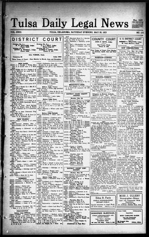 Tulsa Daily Legal News (Tulsa, Okla.), Vol. 23, No. 125, Ed. 1 Saturday, May 26, 1923