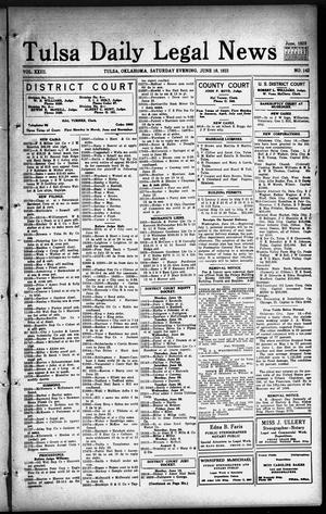Tulsa Daily Legal News (Tulsa, Okla.), Vol. 23, No. 142, Ed. 1 Saturday, June 16, 1923