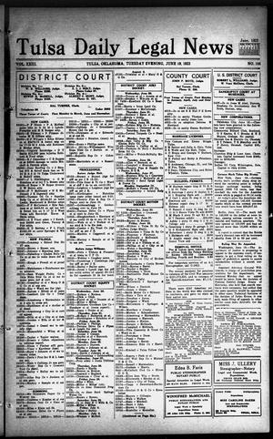 Tulsa Daily Legal News (Tulsa, Okla.), Vol. 23, No. 144, Ed. 1 Tuesday, June 19, 1923