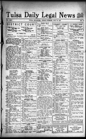 Tulsa Daily Legal News (Tulsa, Okla.), Vol. 24, No. 10, Ed. 1 Friday, July 13, 1923