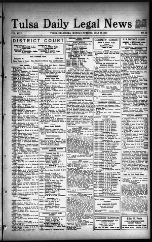 Tulsa Daily Legal News (Tulsa, Okla.), Vol. 24, No. 24, Ed. 1 Monday, July 30, 1923