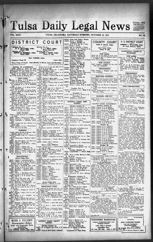 Tulsa Daily Legal News (Tulsa, Okla.), Vol. 24, No. 88, Ed. 1 Saturday, October 13, 1923