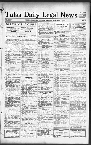 Tulsa Daily Legal News (Tulsa, Okla.), Vol. 24, No. 110, Ed. 1 Thursday, November 8, 1923