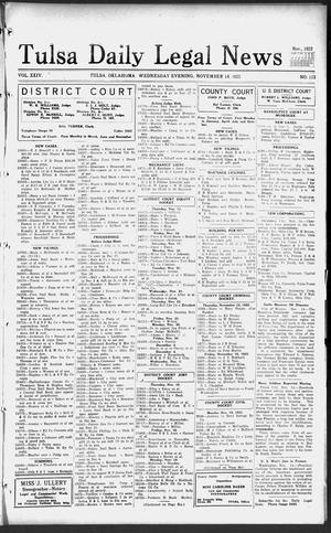 Tulsa Daily Legal News (Tulsa, Okla.), Vol. 24, No. 113, Ed. 1 Wednesday, November 14, 1923