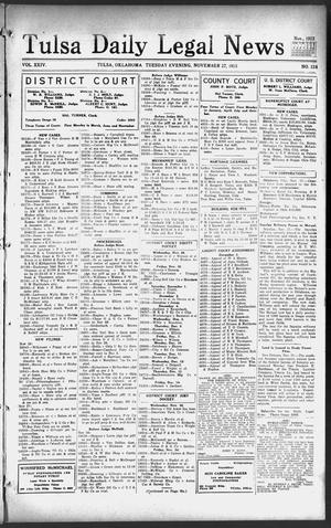 Tulsa Daily Legal News (Tulsa, Okla.), Vol. 24, No. 124, Ed. 1 Tuesday, November 27, 1923