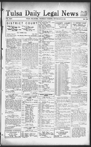 Tulsa Daily Legal News (Tulsa, Okla.), Vol. 24, No. 126, Ed. 1 Thursday, November 29, 1923