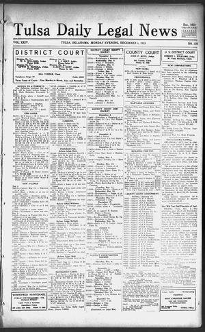 Tulsa Daily Legal News (Tulsa, Okla.), Vol. 24, No. 128, Ed. 1 Monday, December 3, 1923