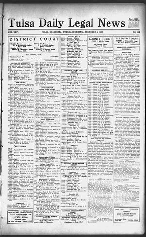 Tulsa Daily Legal News (Tulsa, Okla.), Vol. 24, No. 129, Ed. 1 Tuesday, December 4, 1923