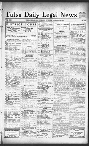 Tulsa Daily Legal News (Tulsa, Okla.), Vol. 24, No. 131, Ed. 1 Thursday, December 6, 1923