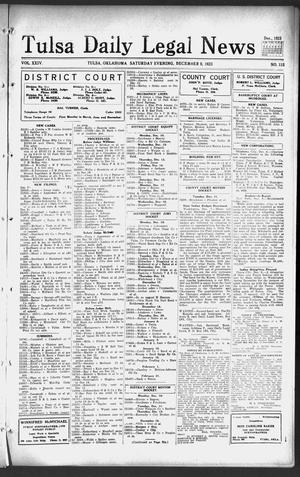 Tulsa Daily Legal News (Tulsa, Okla.), Vol. 24, No. 133, Ed. 1 Saturday, December 8, 1923