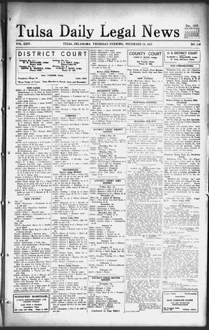 Tulsa Daily Legal News (Tulsa, Okla.), Vol. 24, No. 136, Ed. 1 Thursday, December 13, 1923