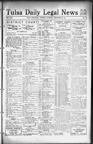 Tulsa Daily Legal News (Tulsa, Okla.), Vol. 24, No. 142, Ed. 1 Thursday, December 20, 1923