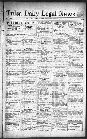 Tulsa Daily Legal News (Tulsa, Okla.), Vol. 25, No. 4, Ed. 1 Saturday, January 5, 1924