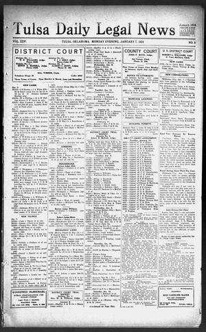 Tulsa Daily Legal News (Tulsa, Okla.), Vol. 25, No. 5, Ed. 1 Monday, January 7, 1924