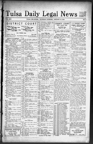 Tulsa Daily Legal News (Tulsa, Okla.), Vol. 25, No. 8, Ed. 1 Thursday, January 10, 1924