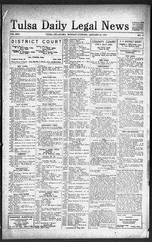 Tulsa Daily Legal News (Tulsa, Okla.), Vol. 25, No. 17, Ed. 1 Monday, January 21, 1924
