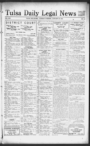 Tulsa Daily Legal News (Tulsa, Okla.), Vol. 25, No. 24, Ed. 1 Tuesday, January 29, 1924