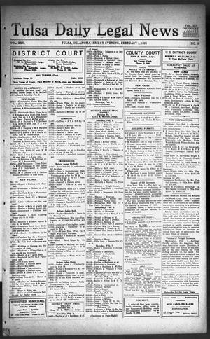 Tulsa Daily Legal News (Tulsa, Okla.), Vol. 25, No. 26, Ed. 1 Friday, February 1, 1924