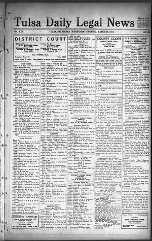 Tulsa Daily Legal News (Tulsa, Okla.), Vol. 25, No. 69, Ed. 1 Wednesday, March 26, 1924