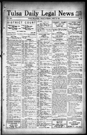 Tulsa Daily Legal News (Tulsa, Okla.), Vol. 25, No. 95, Ed. 1 Friday, April 25, 1924