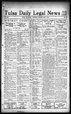 Tulsa Daily Legal News (Tulsa, Okla.), Vol. 25, No. 100, Ed. 1 Thursday, May 1, 1924