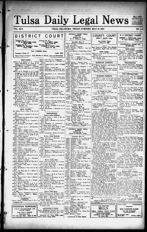 Tulsa Daily Legal News (Tulsa, Okla.), Vol. 25, No. 113, Ed. 1 Friday, May 16, 1924