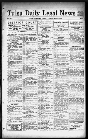 Tulsa Daily Legal News (Tulsa, Okla.), Vol. 25, No. 116, Ed. 1 Tuesday, May 20, 1924
