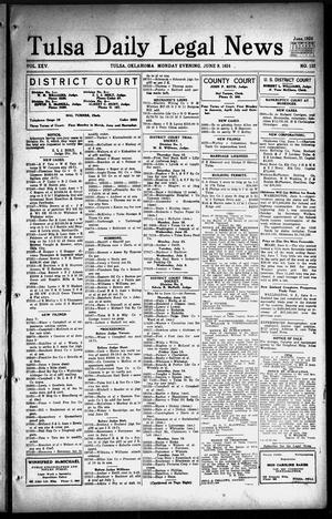 Tulsa Daily Legal News (Tulsa, Okla.), Vol. 25, No. 132, Ed. 1 Monday, June 9, 1924