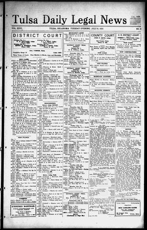Tulsa Daily Legal News (Tulsa, Okla.), Vol. 26, No. 6, Ed. 1 Tuesday, July 8, 1924