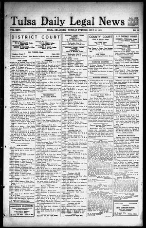Tulsa Daily Legal News (Tulsa, Okla.), Vol. 26, No. 12, Ed. 1 Tuesday, July 15, 1924