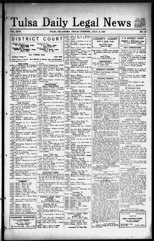 Tulsa Daily Legal News (Tulsa, Okla.), Vol. 26, No. 15, Ed. 1 Friday, July 18, 1924