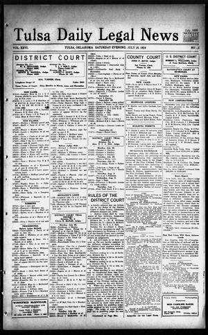 Tulsa Daily Legal News (Tulsa, Okla.), Vol. 26, No. 22, Ed. 1 Saturday, July 26, 1924