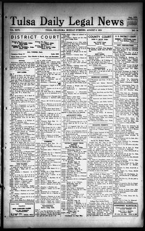 Tulsa Daily Legal News (Tulsa, Okla.), Vol. 26, No. 29, Ed. 1 Monday, August 4, 1924