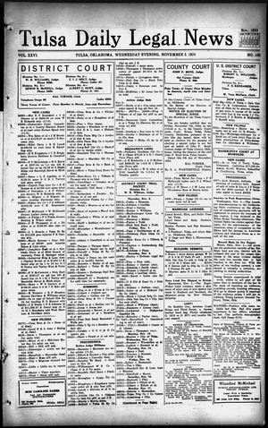 Tulsa Daily Legal News (Tulsa, Okla.), Vol. 26, No. 105, Ed. 1 Wednesday, November 5, 1924