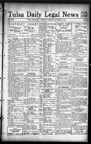 Tulsa Daily Legal News (Tulsa, Okla.), Vol. 26, No. 106, Ed. 1 Thursday, November 6, 1924