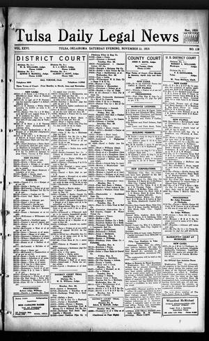 Tulsa Daily Legal News (Tulsa, Okla.), Vol. 26, No. 119, Ed. 1 Saturday, November 22, 1924