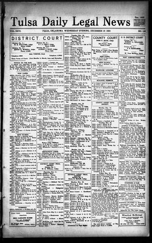 Tulsa Daily Legal News (Tulsa, Okla.), Vol. 26, No. 134, Ed. 1 Wednesday, December 10, 1924