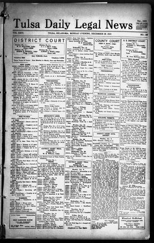 Tulsa Daily Legal News (Tulsa, Okla.), Vol. 26, No. 149, Ed. 1 Monday, December 29, 1924