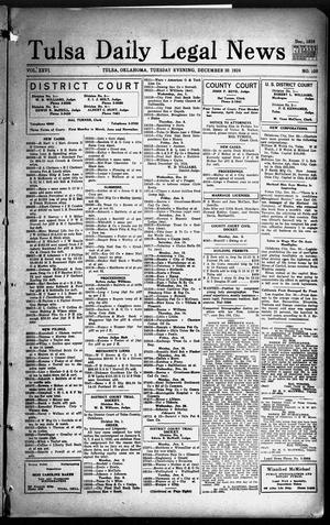 Tulsa Daily Legal News (Tulsa, Okla.), Vol. 26, No. 150, Ed. 1 Tuesday, December 30, 1924