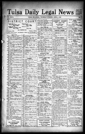 Tulsa Daily Legal News (Tulsa, Okla.), Vol. 27, No. 77, Ed. 1 Thursday, April 2, 1925