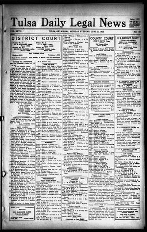 Tulsa Daily Legal News (Tulsa, Okla.), Vol. 27, No. 145, Ed. 1 Monday, June 22, 1925